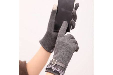 Отзыв на Перчатки женские AliExpress New Women Ladies Winter Warm Vintage Lace Touch Screen Gloves
